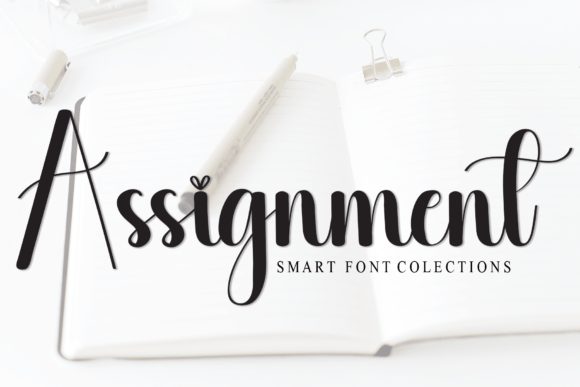 Assignment Handwritten Font for Crafters & Sellers