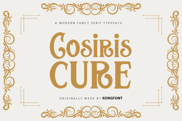 Cosiris Cure: A Playful Serif Script Font for Real Business Branding