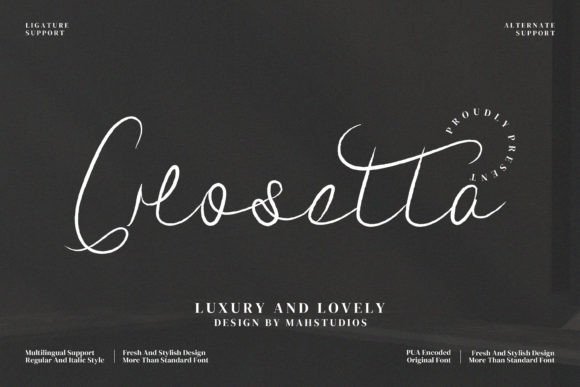 Crosetta: A Script Font for Elegant Digital Design