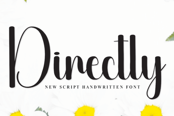 Directly Script Font for Handmade Labels & Invitations