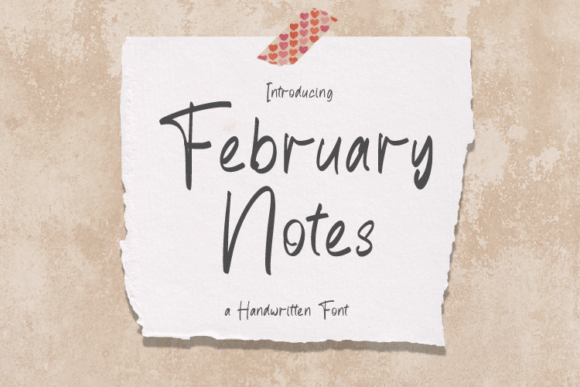 February Notes: A Delicate Script for Romantic Branding