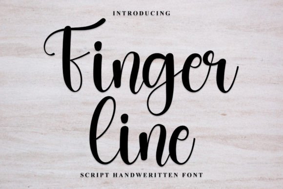 Finger Line: A Handwritten Font with Editorial Grace