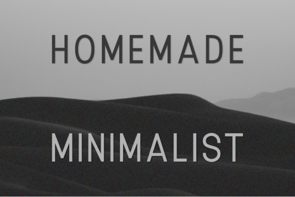 Homemade Minimalist: A Clean Sans Serif Font for Handmade Brands