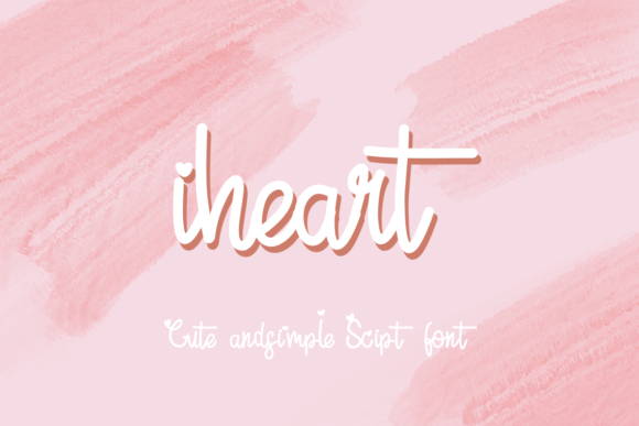 Iheart: A Romantic Script Font for Branding and Design