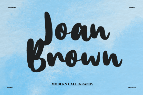 Joan Brown: A Font That Elevates Your Brand
