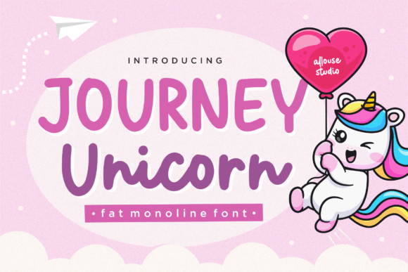 Journey Unicorn Script Font for Creative Crafters