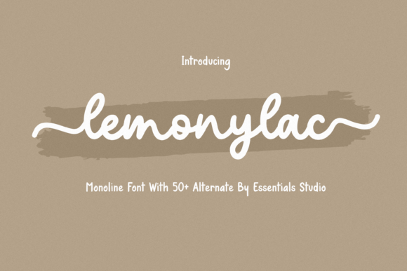 Lemonylac: A Versatile Script Font for Editorial Design