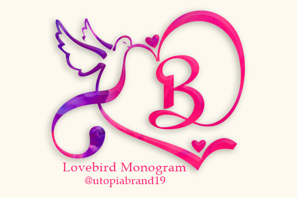 Lovebird Monogram: A Decorative Font That Elevates Real Small Business Branding