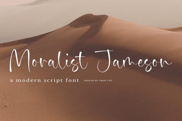 Moralist Jameson: A Premium Script Font That Earns Its Place in Campaign Design