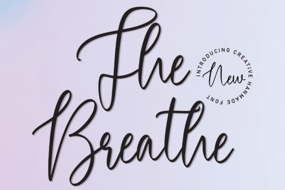 The Breathe: A Refined Script Font for Thoughtful Branding