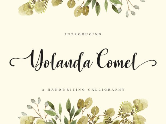 Yolanda Comel: A Luxurious Script Font for Editorial Design